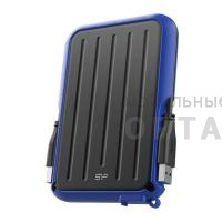 Жесткий диск HDD Siliсon Power  2 TB  A66 Armor, синий, 2.5", USB 3.2