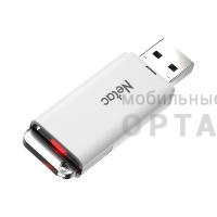 Флешка USB3.0 16 Гб  Netac U185 с LED индикатором, белый
