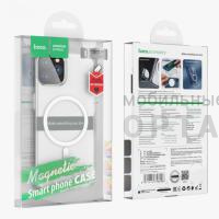 Чехол Hoco Premium Magnetic series airbag, iPhone 16 Pro, transparent