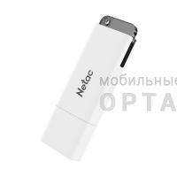 Флешка USB 16 Гб Netac U185 с LED индикатором, белый