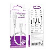 Кабель Type-C to Type-C Borofone BX98 Superior, 1m, PD 60W, серый