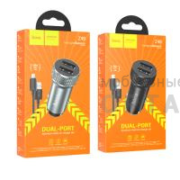 АЗУ HOCO Z49, кабель Lightning, 1.0 м,  черный