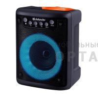 Аудио-колонка беспроводная DEFENDER Funky 10Вт, Light/BT/FM/USB/MIC/AUX, черно-оранжевый (1/16)