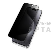 Стекло защитное, KEEPHONE ULTRA HD PRIVACY FULL GLUE GLASS iPhone 16 PRO