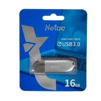 Флешка USB 16Gb Netac U352, USB 3.0, серебристый