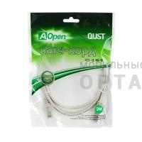 Патч корд литой AOPEN UTP кат.5е, серый, 1 м. (1/150)