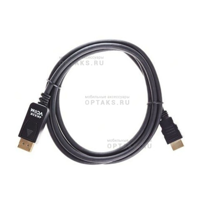 Кабель-переходник DisplayPort M-> HDMI M 4K@60Hz 1.8m VCOM (CG608M-1.8M)  (1/50)