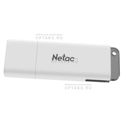 Флешка USB 128 Гб Netac  U185  белый с LED индикатором