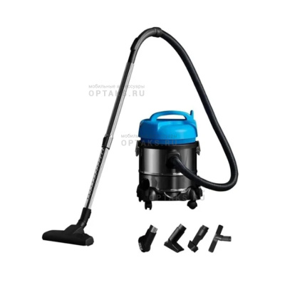 Пылесос DEERMA DEM-TJ151W, 1400 Вт, черный/синий
