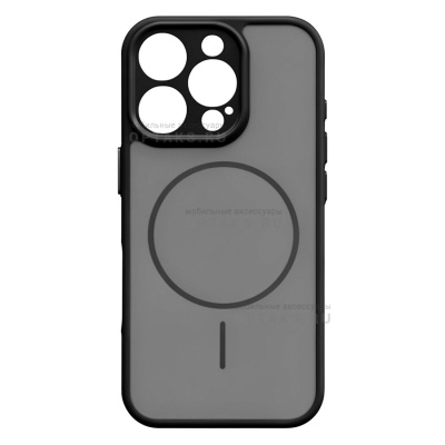 Чехол Matte MagSafe с защитой камеры в техпаке, iPhone 16, Black