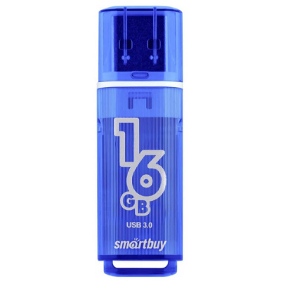 Флешка USB3.0 16 Гб  Smartbuy  Glossy  темно синий