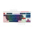 Клавиатура беспроводная игровая DEFENDER Storm Grip GK-188 RU, 87+FN,радуж,2.4G+BT, белый/синий (1/20)